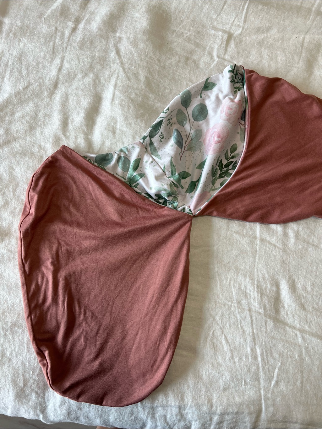 Mama Coco Swaddle Sleep Sack Pink & Green — image 5 of 6